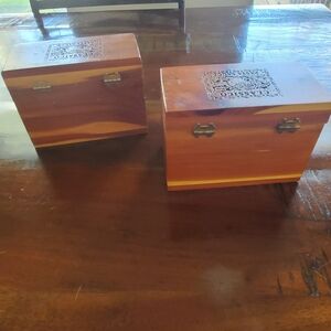 2 Wooden Boxes